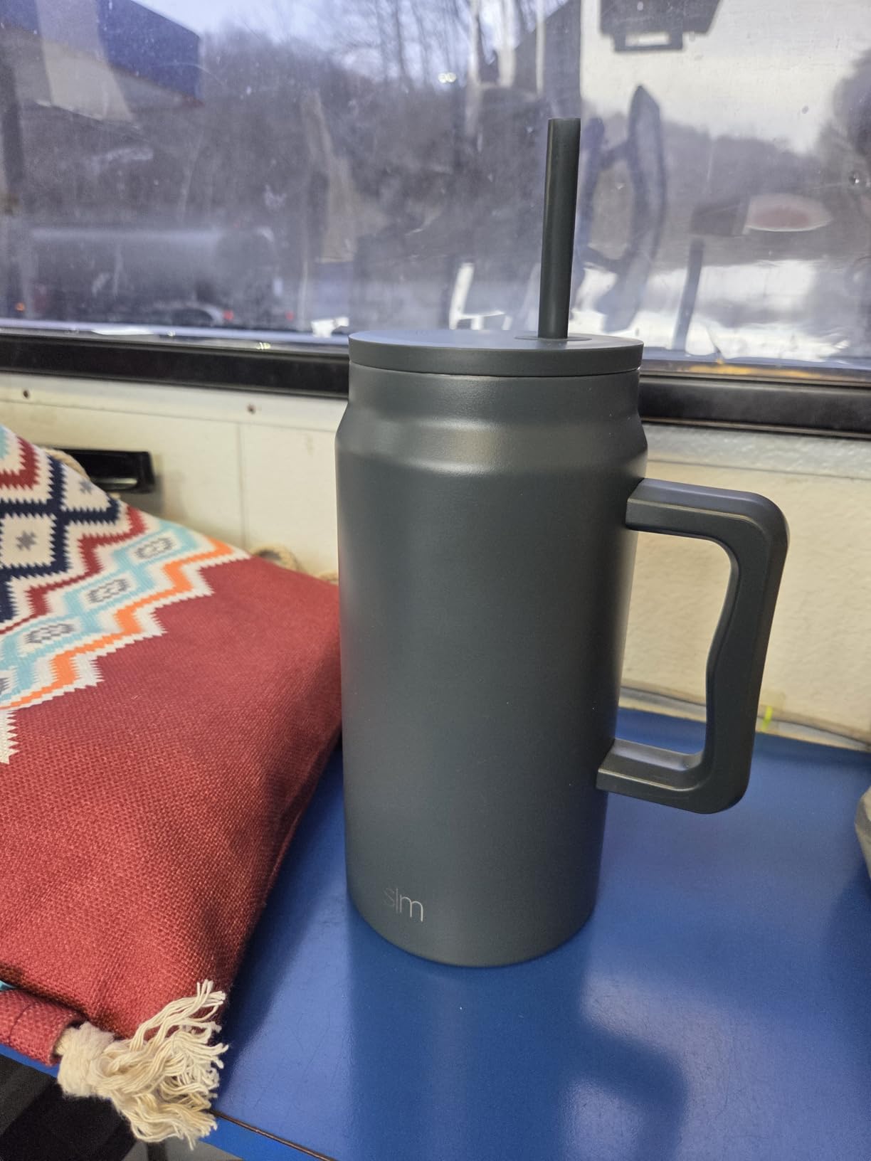 Simple Modern 50 oz Mug Tumbler with Handle and Straw Lid | Reusable Insulated Stainless Steel Large Travel Jug Water Bottle | Gifts for Women Men Him Her | Trek Collection | 50oz customer photo 2