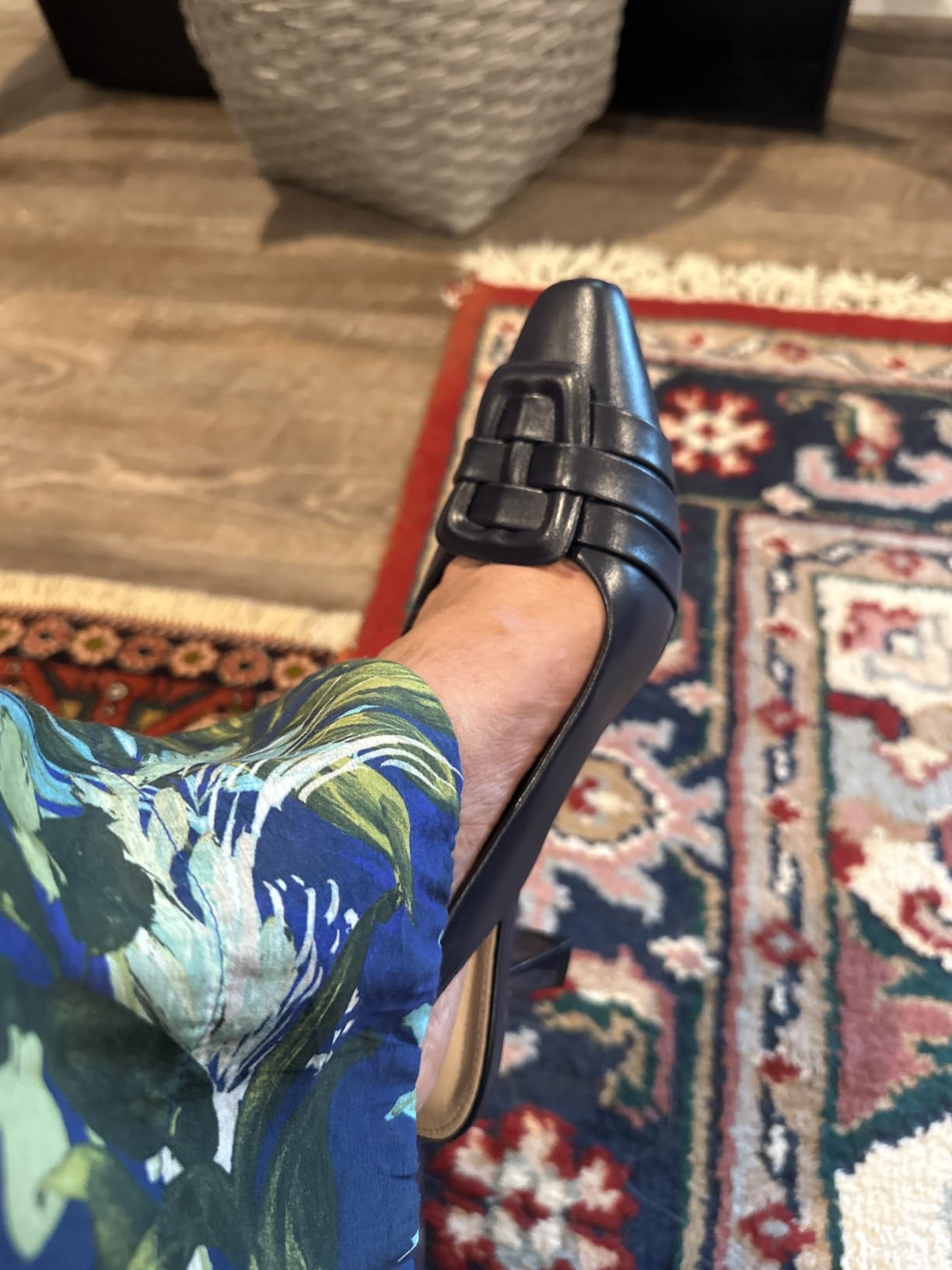 Womens Sling Back Kitten Heels Low Dress Shoes Slingback Pumps Pointed Closed Toe Comfortable Party Office Sandals customer photo 1