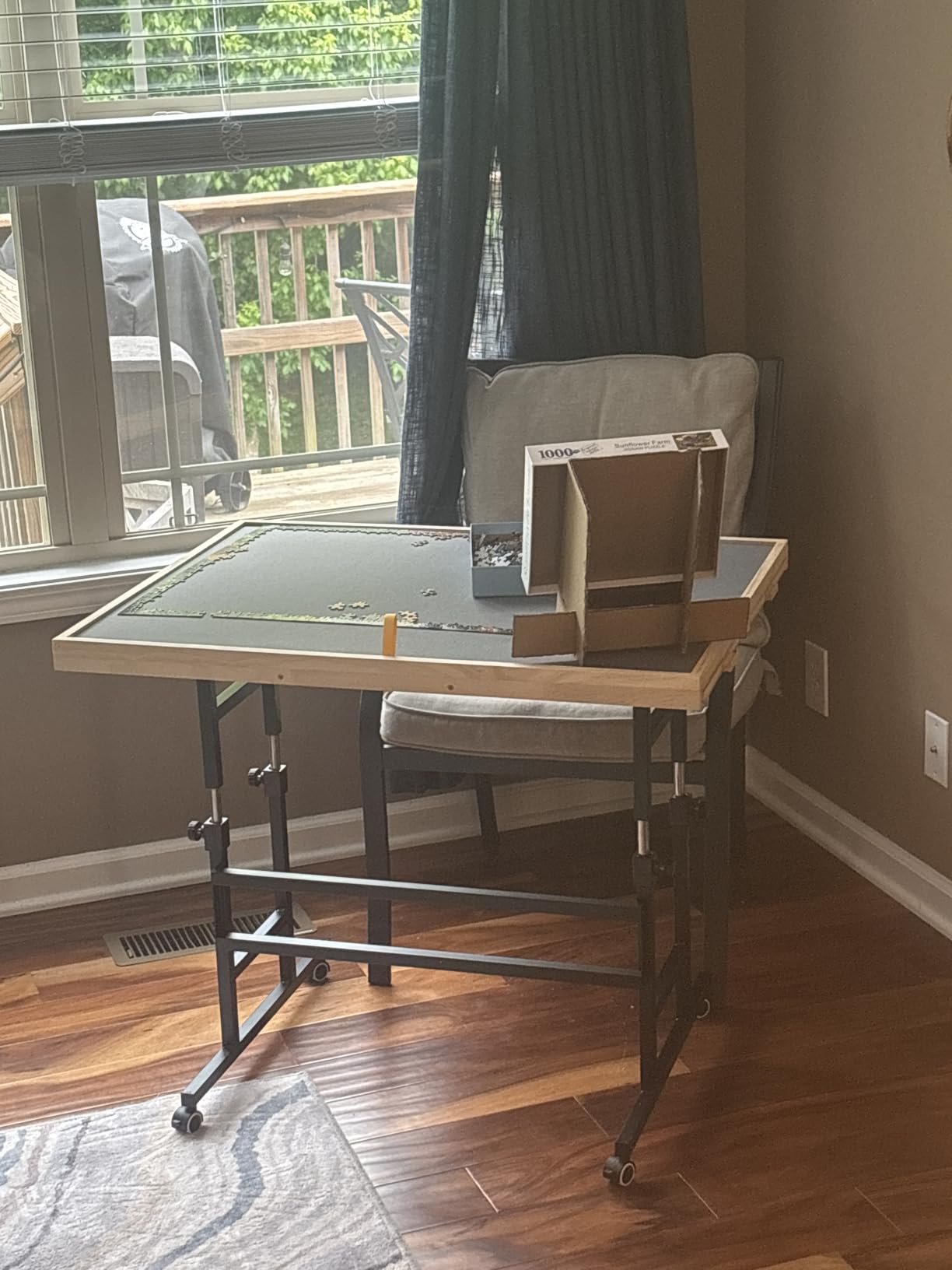 ALL4JIG 1500 Piece Puzzle Table with Legs, 24.53
