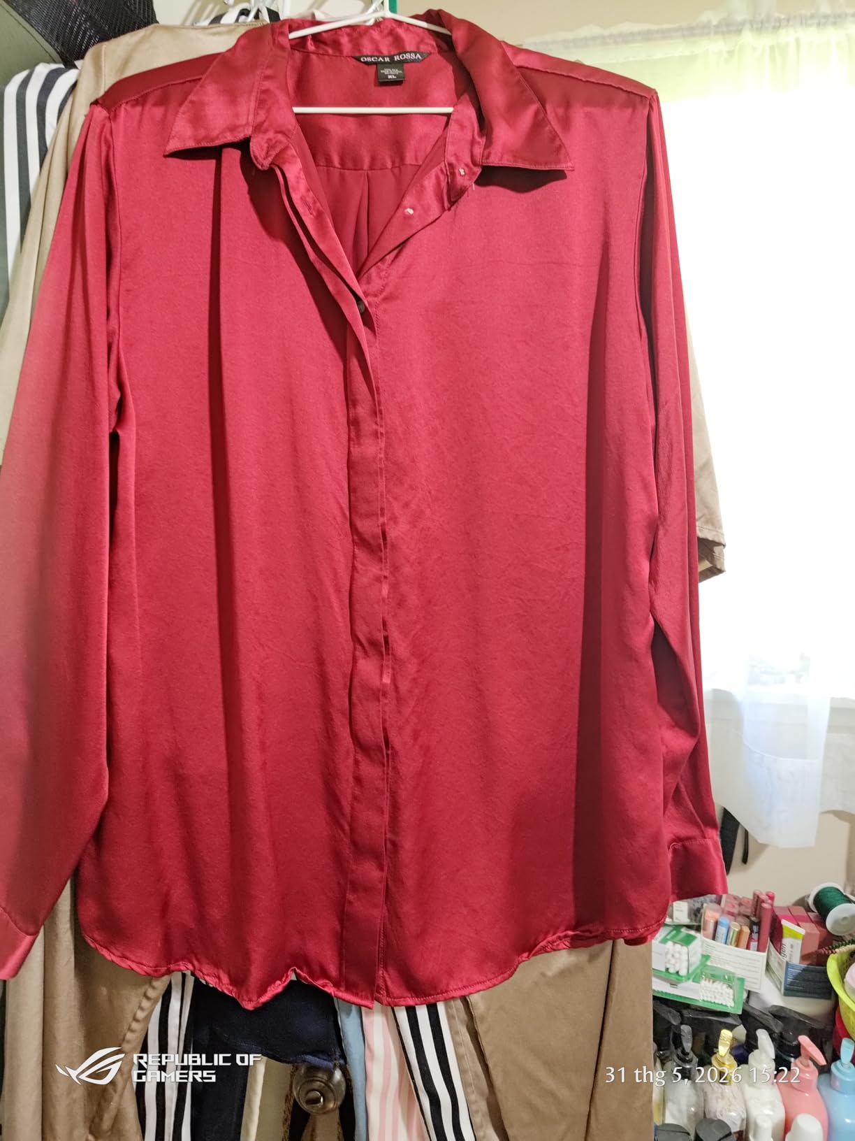 Women's Silk Blouse 100% Mulberry Silk Long Sleeves Shirt customer photo 2