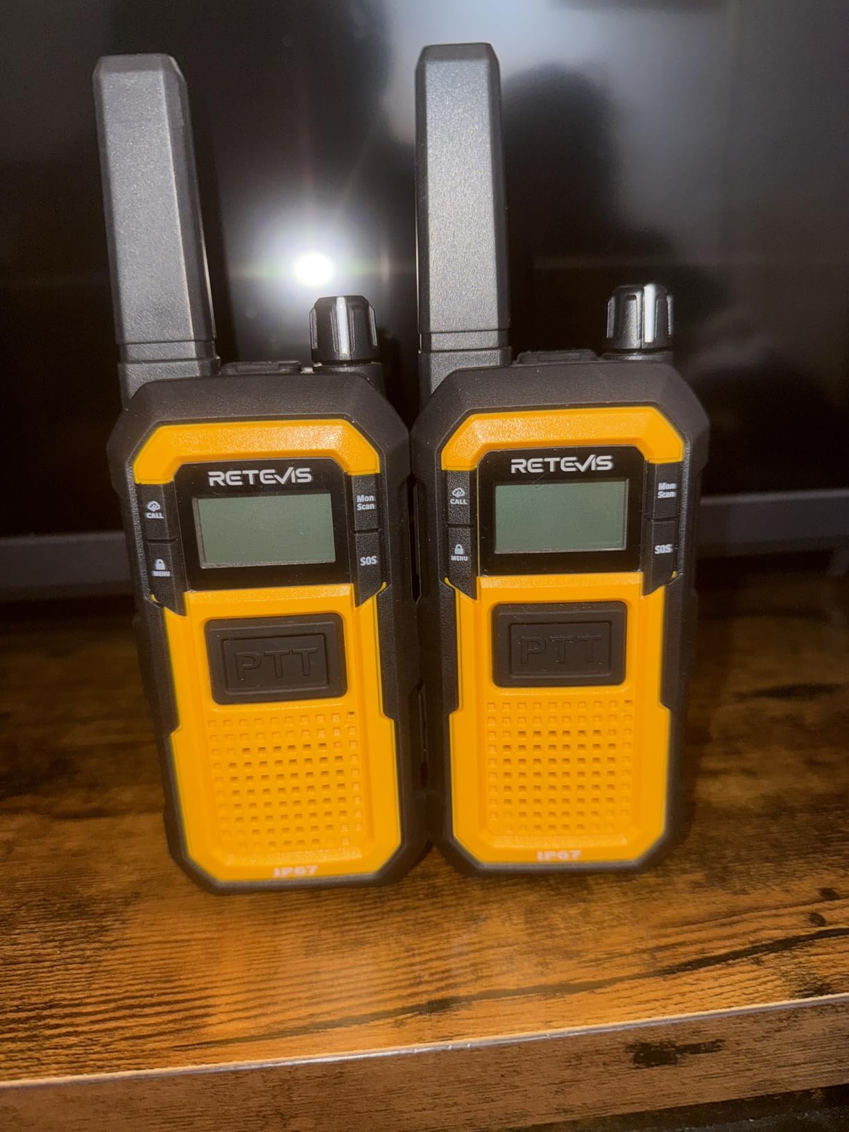 Retevis RB48 FRS Walkie Talkies Long Range, Mil-Standards 810H Two Way Radio | Rugged & IP67 Waterproof & Floating, Emergency Radio, Heavy-Duty, Dual PTT, Vibration Alert, NOAA, Rechargeable, 20hr Battery, 2 Pack customer photo 2
