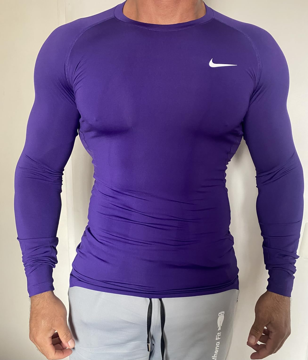 Nike Men's Pro Fitted Long Sleeve Training Tee customer photo 1