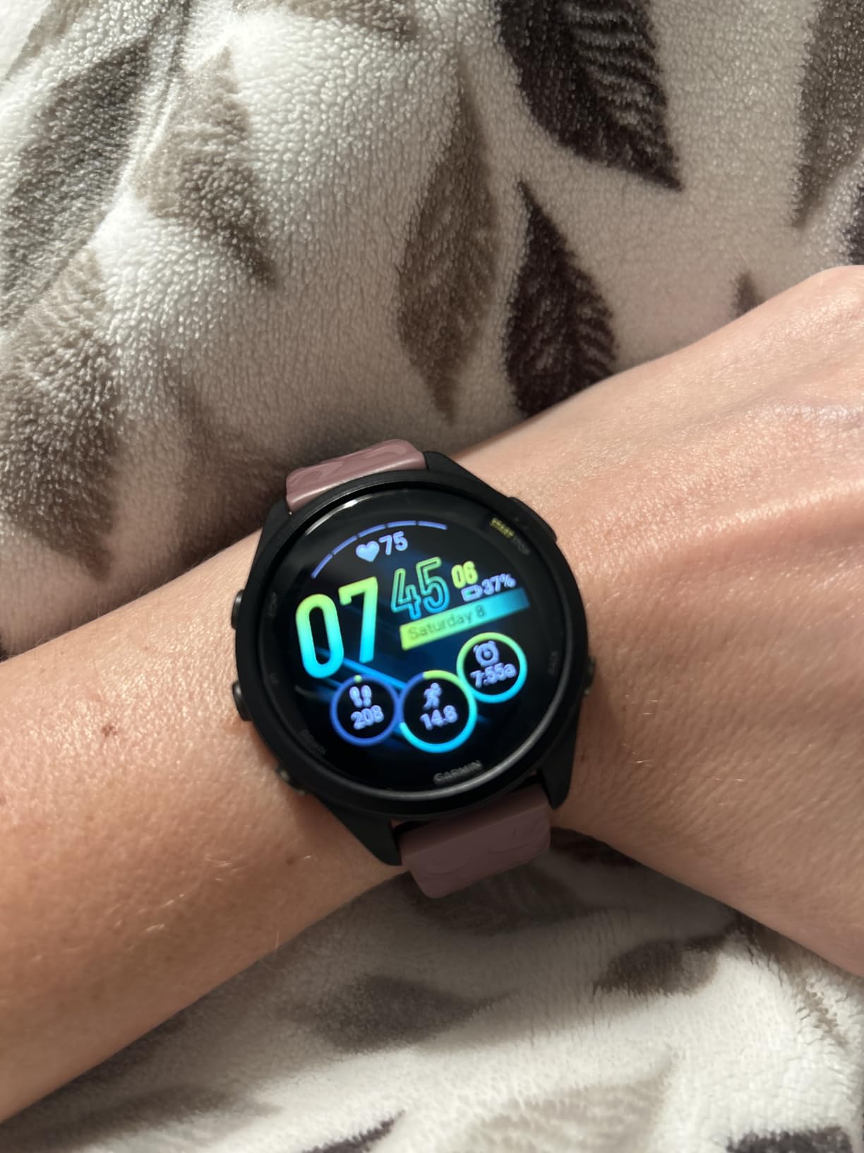 Forerunner 265S, Running Smartwatch, 42mm, Black/Amp Yellow | Advanced Training Metrics & Recovery Insights, Music On Your Wrist, Garmin Coach, Daily Suggested Workouts customer photo 1