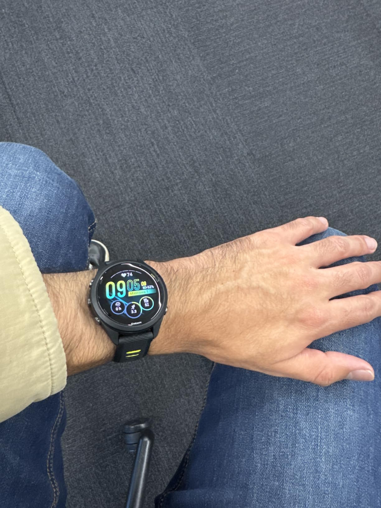 Forerunner 265S, Running Smartwatch, 42mm, Black/Amp Yellow | Advanced Training Metrics & Recovery Insights, Music On Your Wrist, Garmin Coach, Daily Suggested Workouts customer photo 2