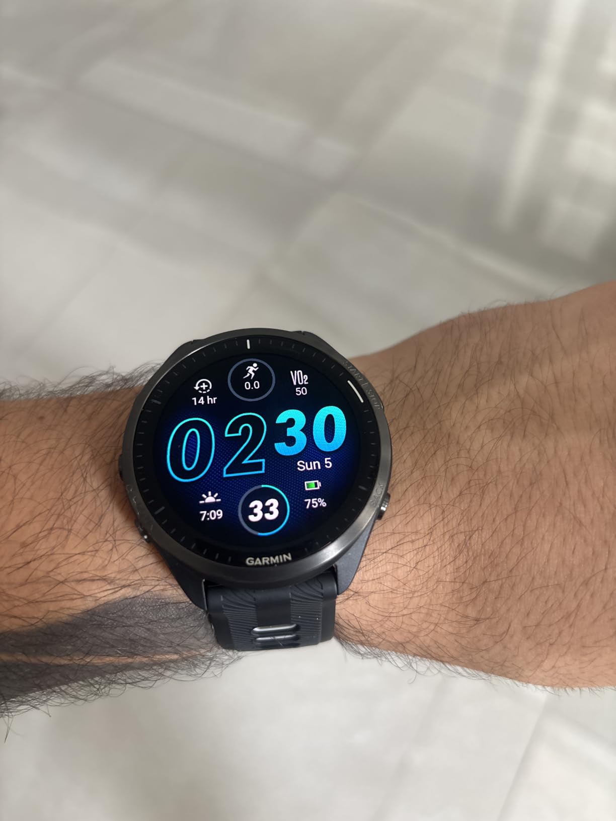 Forerunner 965, Running Smartwatch, 47mm, Black/Powder Gray | Maps, Advanced Training Metrics & Recovery Insights, Music On Your Wrist, Garmin Coach, Daily Suggested Workouts customer photo 1