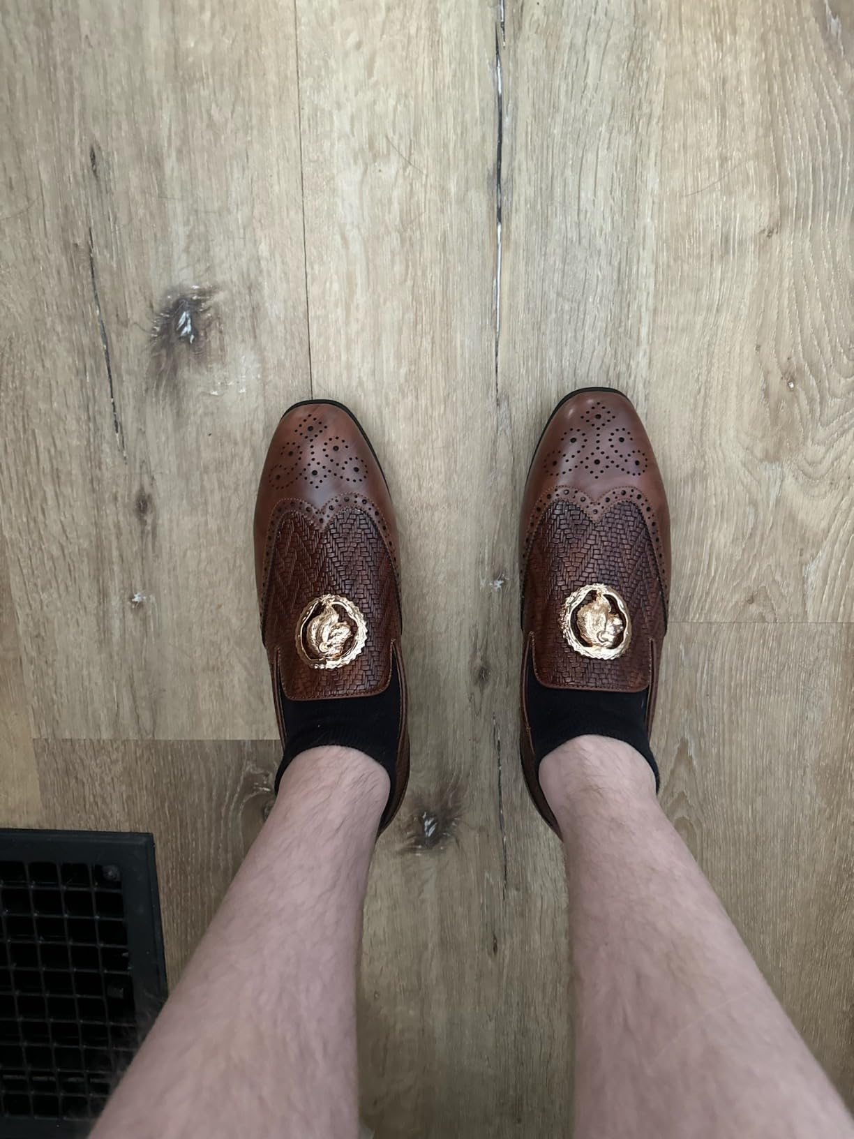 JITAI Men's Fashion Loafers Wedding Shoes Loafers for Men Party Shoes customer photo 1