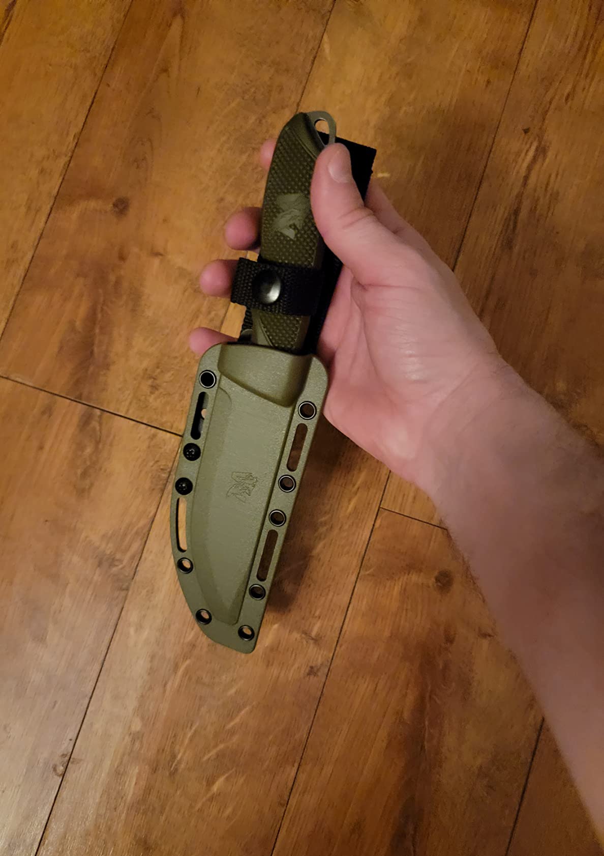 ODENWOLF W-SCANDI Full Tang Survival Knife with Sheath - Stylish Tactical Fixed Blade - Made of D2 Steel - Bushcraft and Camping Knife Survival customer photo 2
