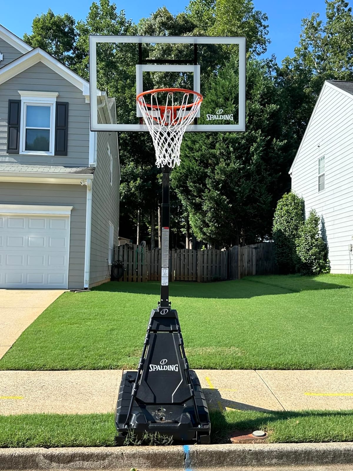 Spalding Momentous EZ Assembly Portable Adjustable Outdoor Basketball Hoop - Assembles in 30 Minutes or Less customer photo 2