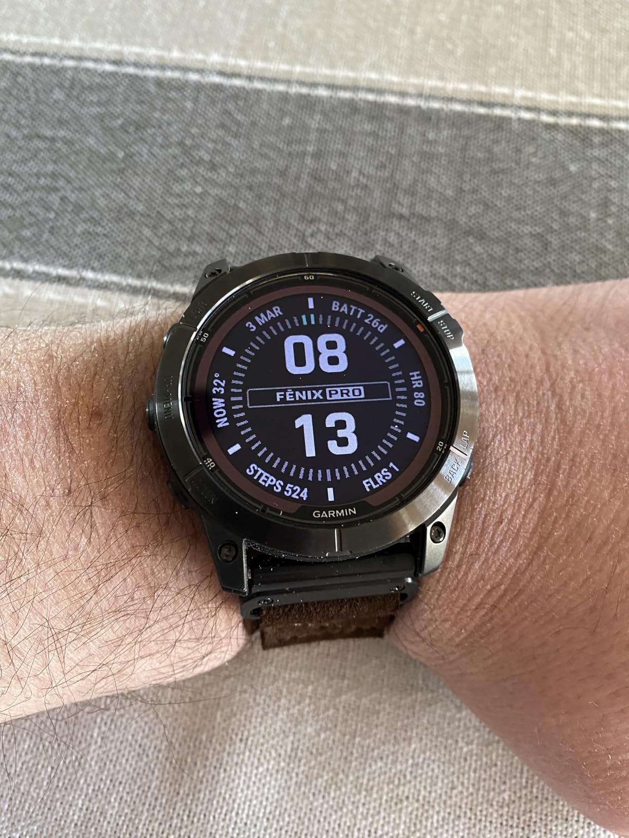 Garmin fēnix 7X Pro Solar, Multisport GPS Smartwatch, Built-in Flashlight, Solar Charging Capability, Black customer photo 1