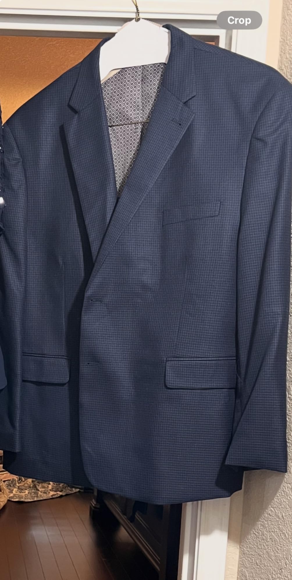 Men's Sport Coat Houndstooth Stretch Classic Fit 2-Button Blazer customer photo 1