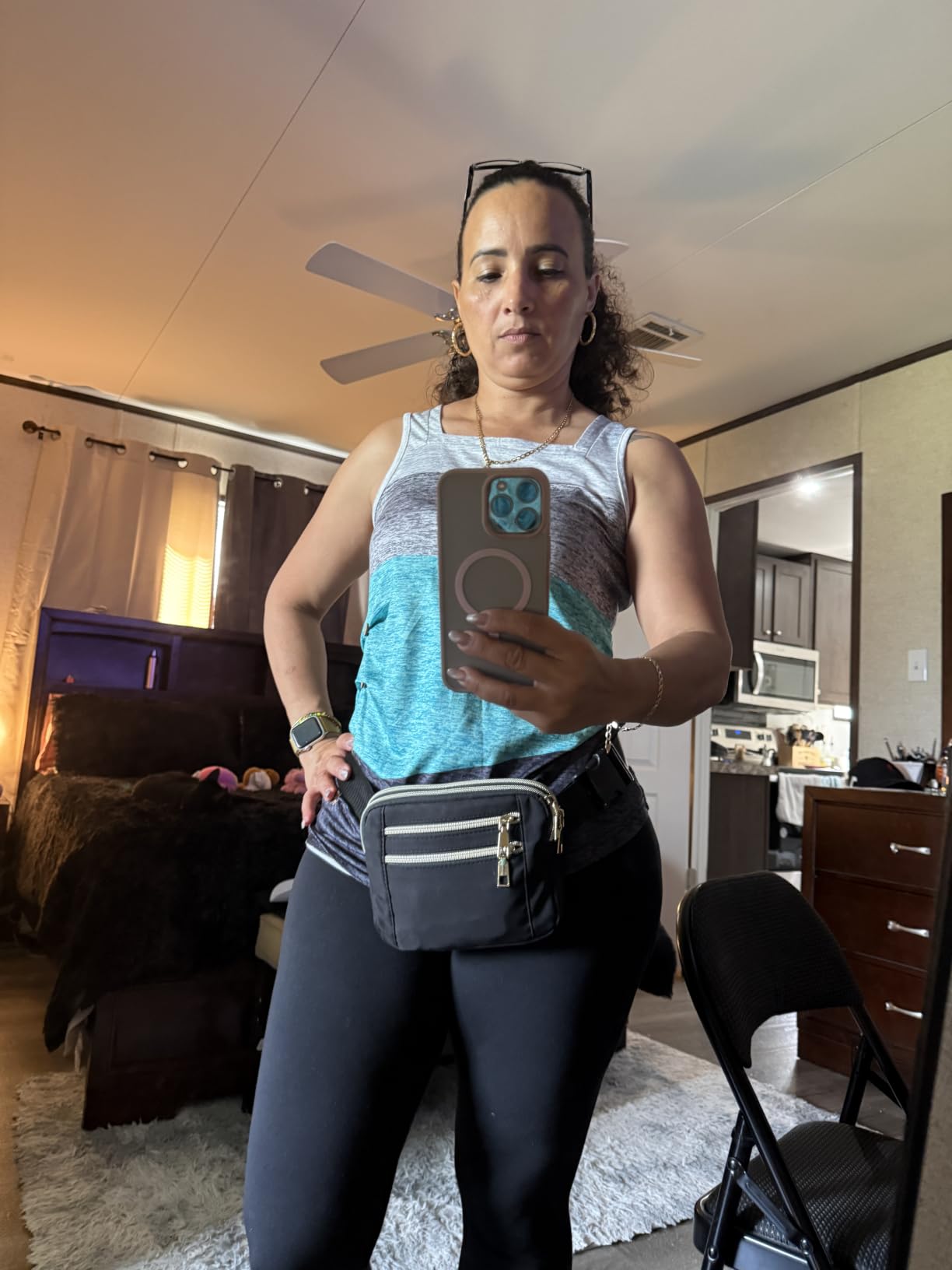 Capolo Fanny Packs for Women 4 Zip Pocket Crossbody Belt Bag Waist Bags customer photo 1