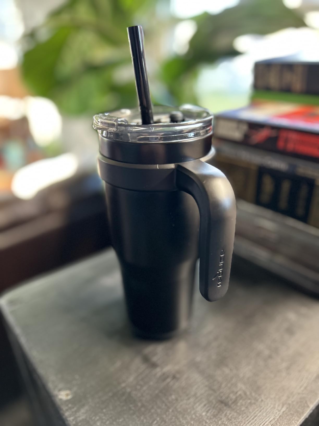 REDUCE Cold1 40 oz Tumbler with Handle - Vacuum Insulated Stainless Steel Water Bottle for Home, Office or Car, Reusable Mug with Straw or Leakproof Flip Lid, Keeps Drinks Cold All Day-Gloss Sea Glass customer photo 1