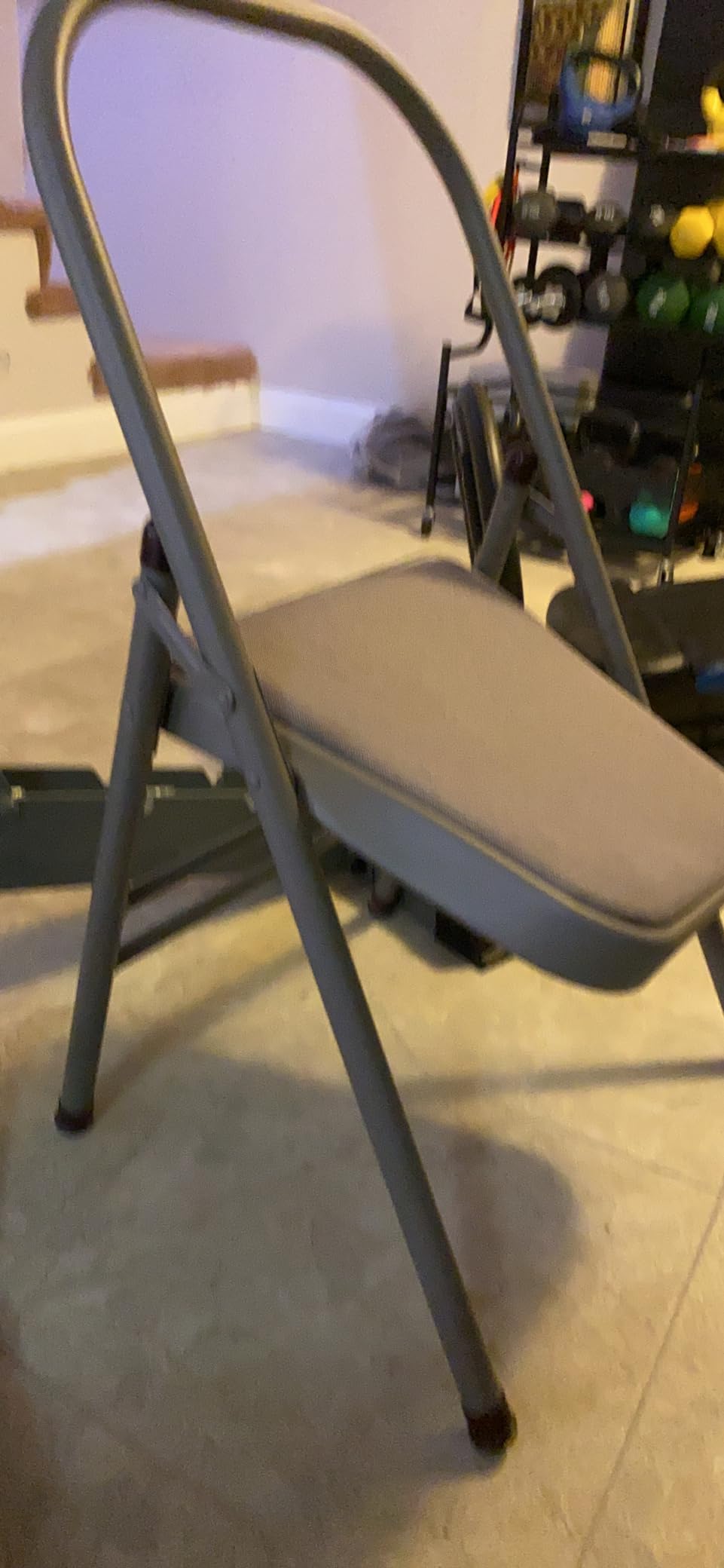 BODY RHYTHM Yoga Auxiliary Chair with Lumbar Back Support for Abs & Core, Balance Handstand, Flexibility and Strength Training and Back Pain Relieving customer photo 1