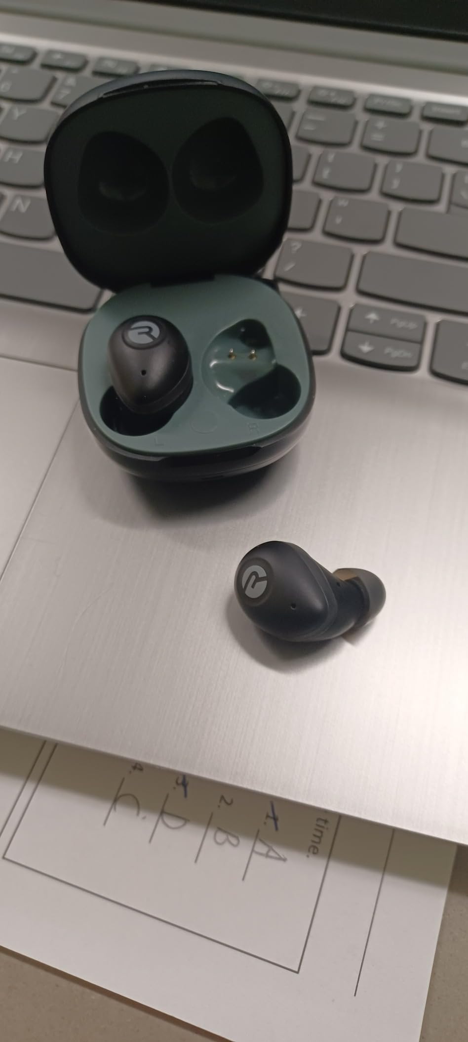 Raycon Fitness Bluetooth Wireless Earbuds + Microphone with Active Noise Canceling, Sweat & Water-Resistant Earphones, Running Headphones, 56 Hours Playtime (Purple) customer photo 2