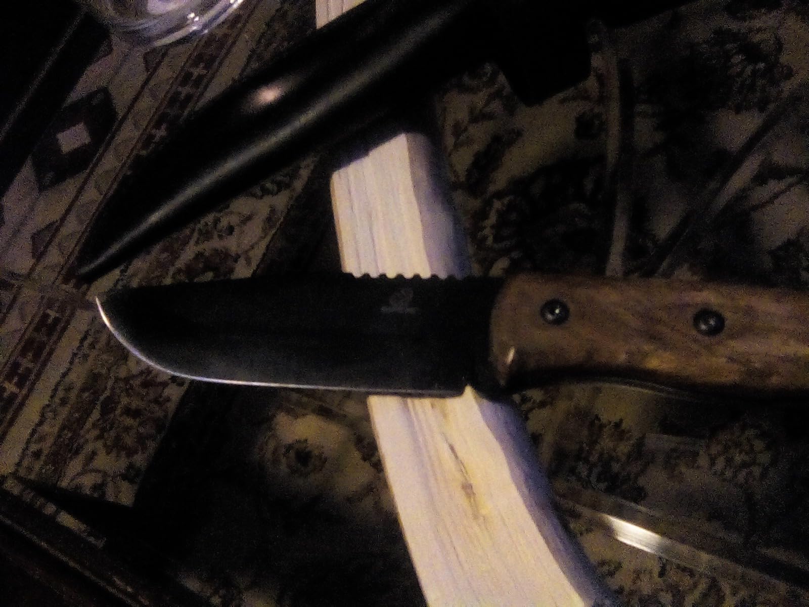 BeaverCraft Bushcraft Knife Full Tang Carbon Steel BSH4 Dusk - Bush Fixed Blade Camping Knife with Sheath for Belt customer photo 2