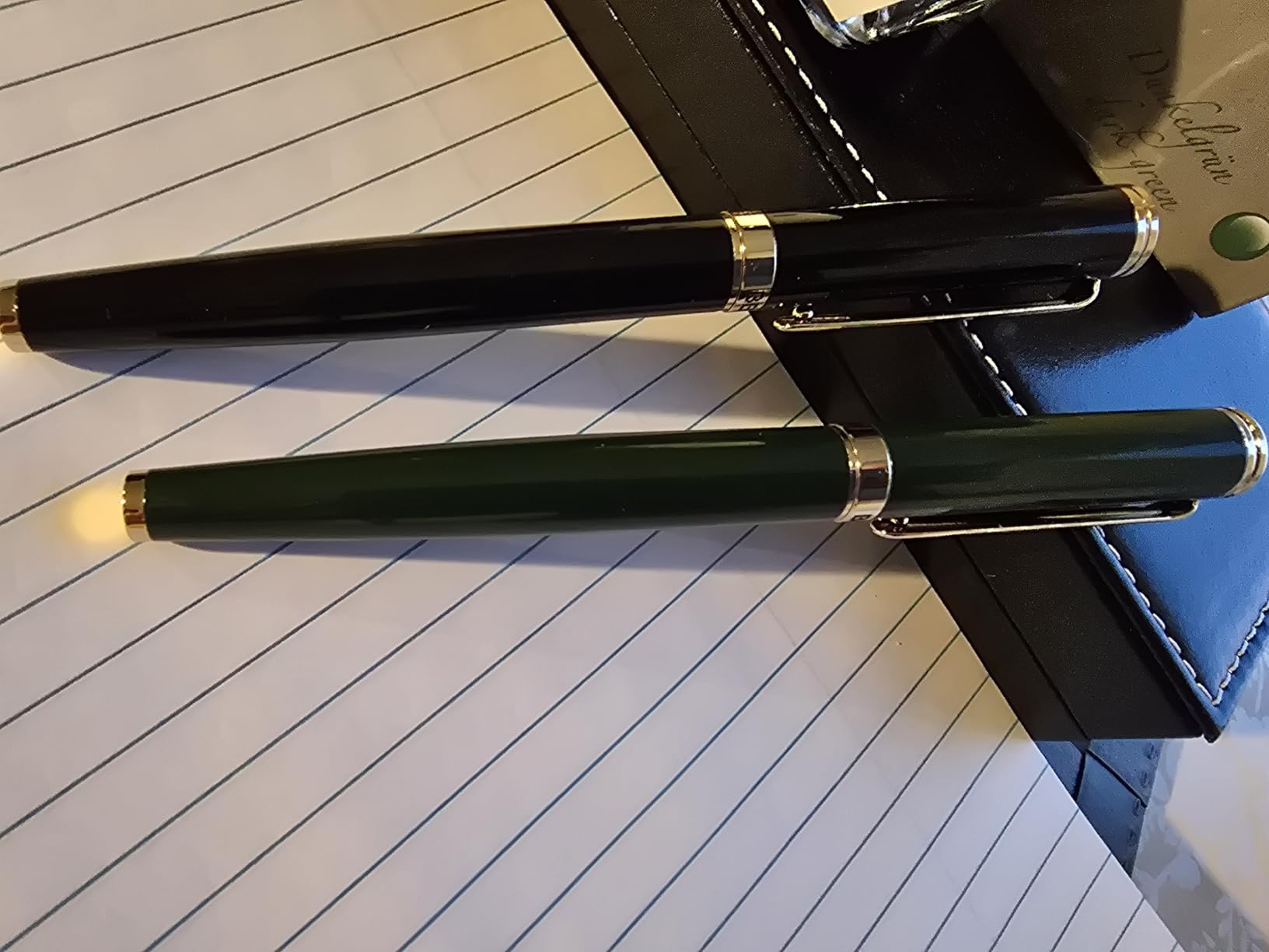BEILUNER Blue Fountain Pen, Stunning Luxury Pens with 24K Gold Finish, Gorgeous 24K Gilded Nib(Fine), Trustworthy Pen Gift for Men&Women -Ink Converter-Elegant, Graduation,Nice Pen for Writing customer photo 2