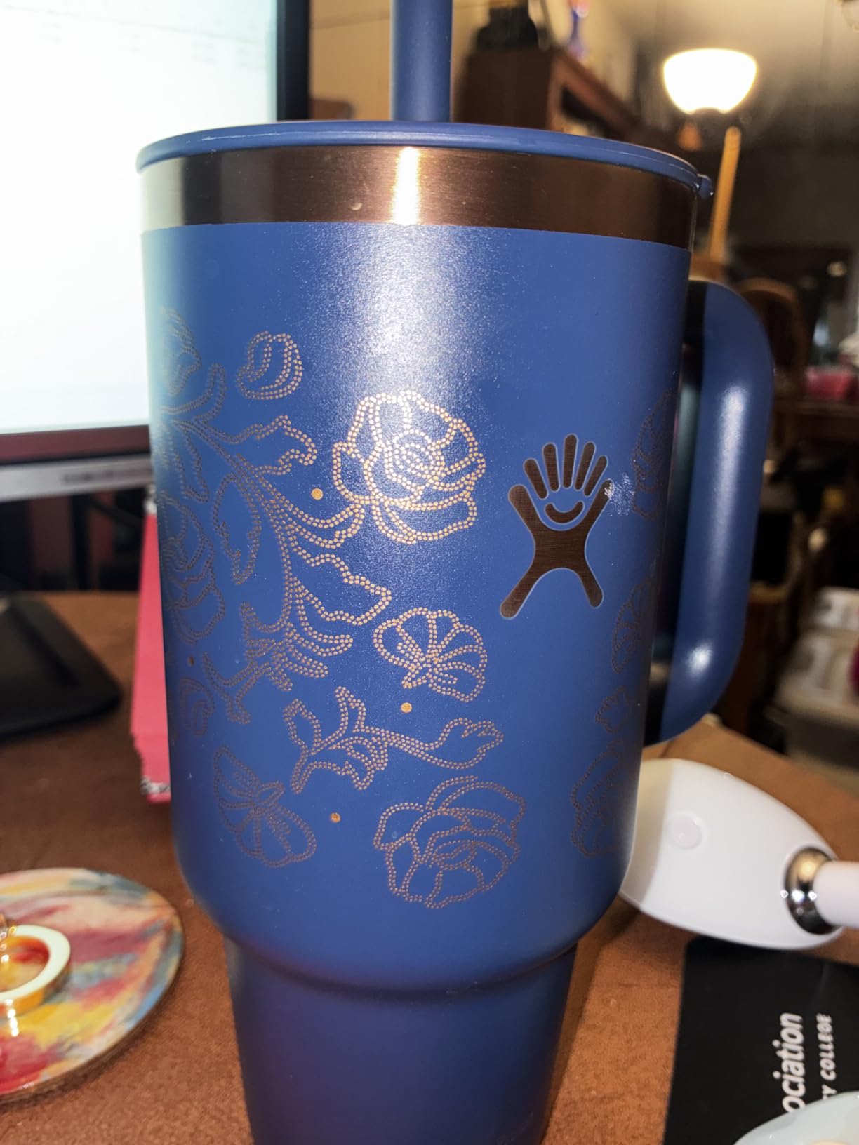 Hydro Flask Travel Tumbler with Handle, Lid and Straw - Insulated Stainless Steel in 40 Oz Black customer photo 1