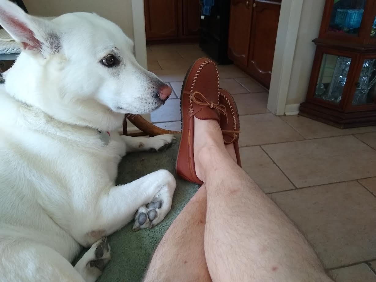 Minnetonka Men's Moosehide Tread Moccasins customer photo 2