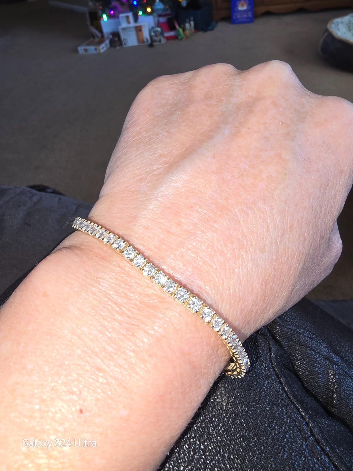 3 to 50 Carat Classic LAB GROWN 14K Gold Diamond Tennis Bracelet 4 Prong customer photo 1