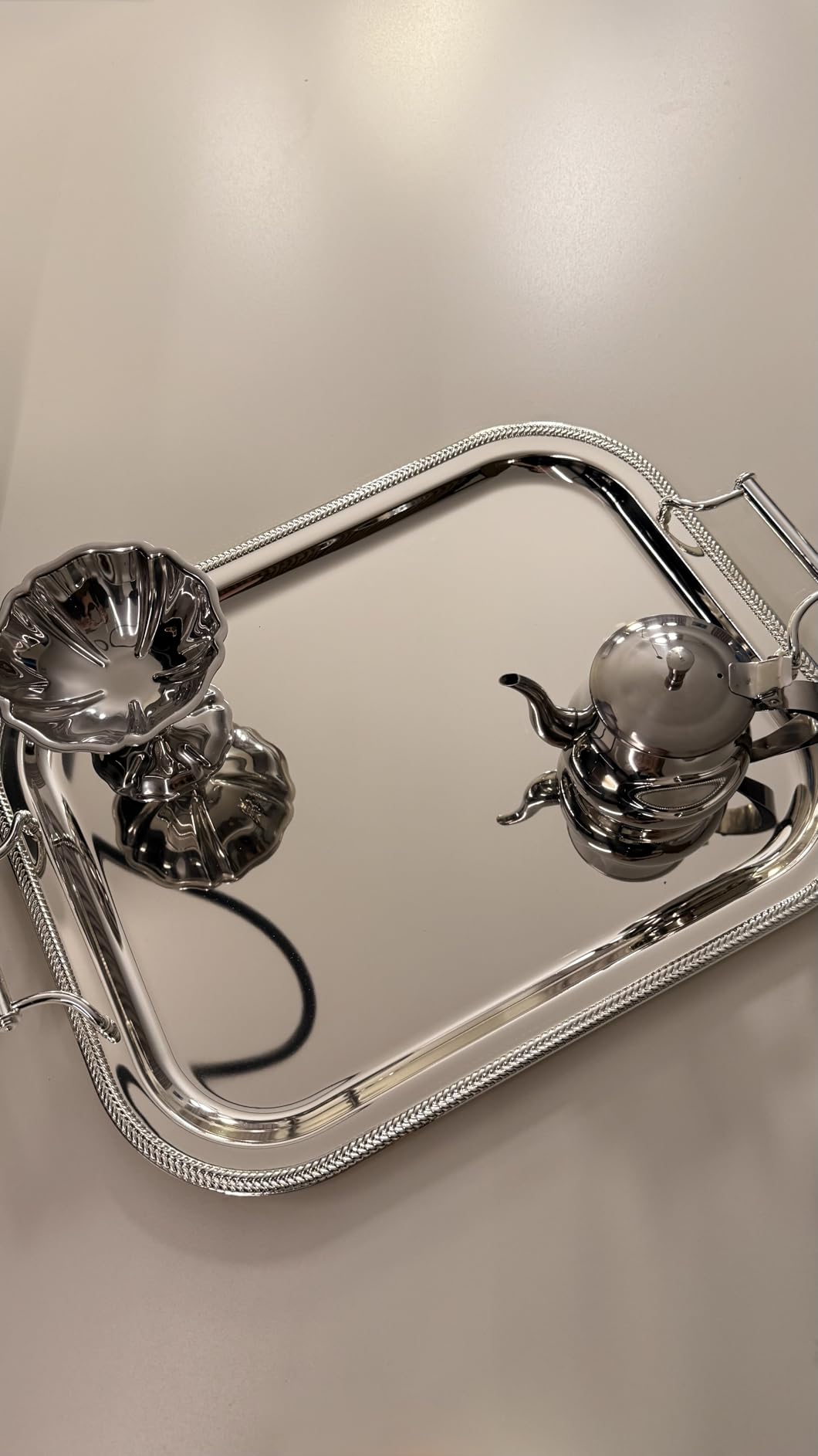 Reed & Barton Silverplate Rectangular Serving Tray with Handles, 16-Inch - Mirror Finish, Elegant Entertaining, Coffee Table Decor customer photo 2
