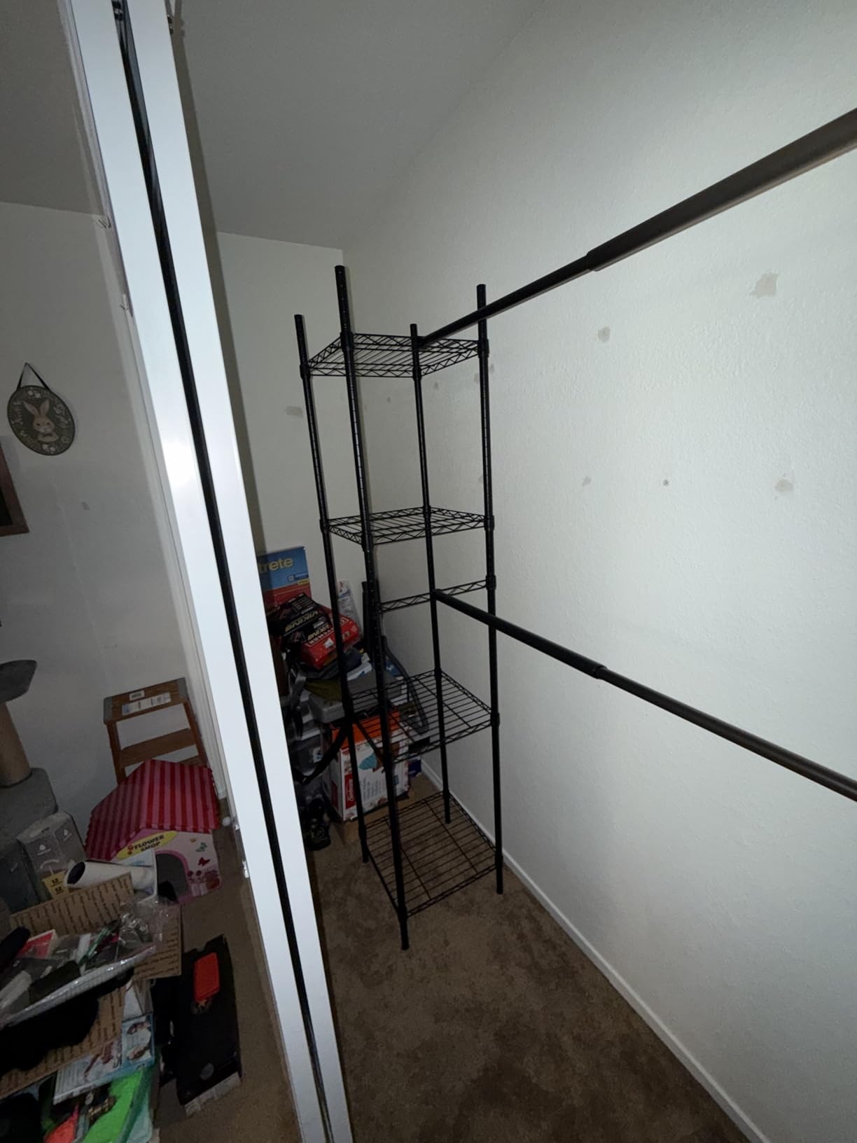 Golpart Heavy Duty Clothes Rack Metal Wardrobe with Adjustable Wire Shelves | Closet Organizers and Storage Clothing Rack Metal System Freestanding Hanging Clothes System Free Standing Garment Coat Racks customer photo 2