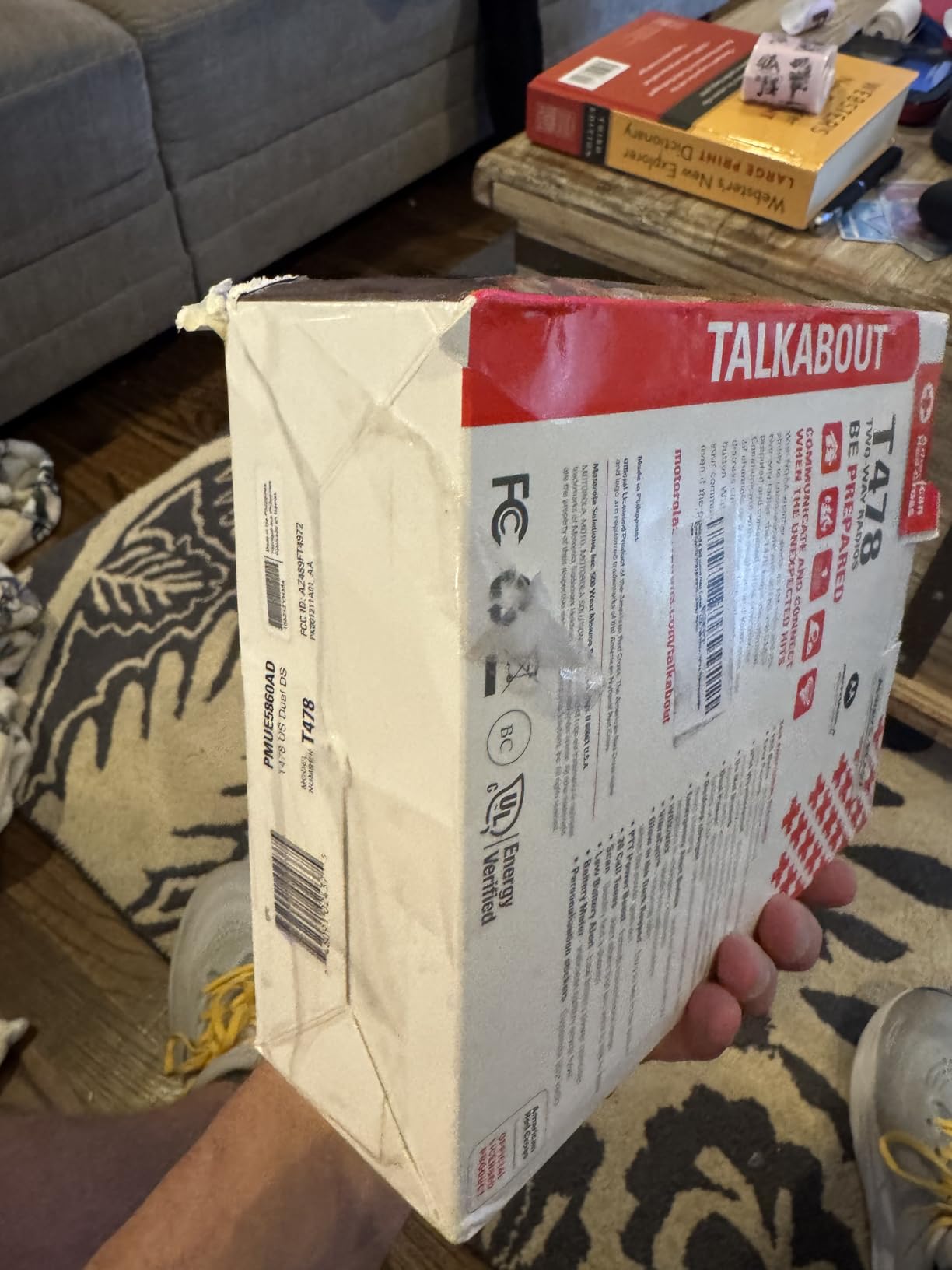 Motorola Solutions Red Cross T478 Talkabout White Rechargeable Emergency Preparedness 35-Mile 2-Way Radio customer photo 2
