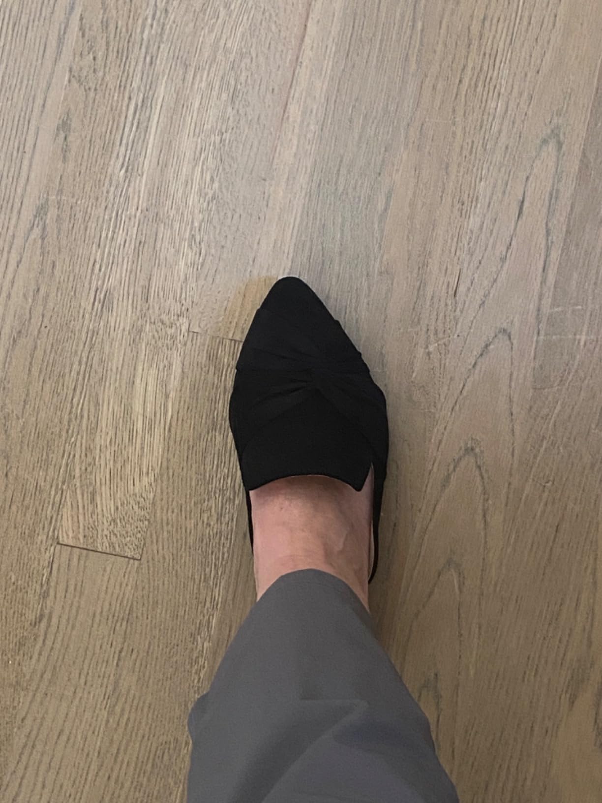 Mules for Women Flats Comfortable Women Mules Backless Loafers with Cushioned Insole and Non-Slip Sole for Office Work customer photo 2