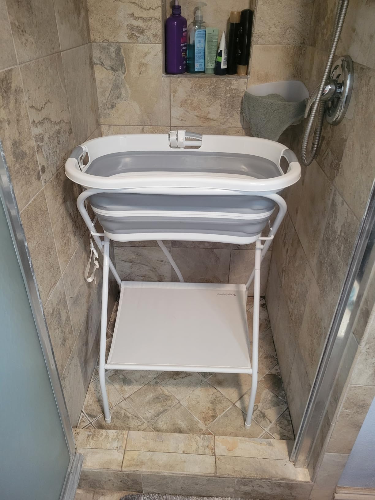 Beberoad 2 in 1 Dog Bath Tub Dog Washing Station for Bathing and Grooming, Elevated Collapsible Foldable Portable Shower Bathtub for Small Dogs Cats Pet, Indoor and Outdoor customer photo 2