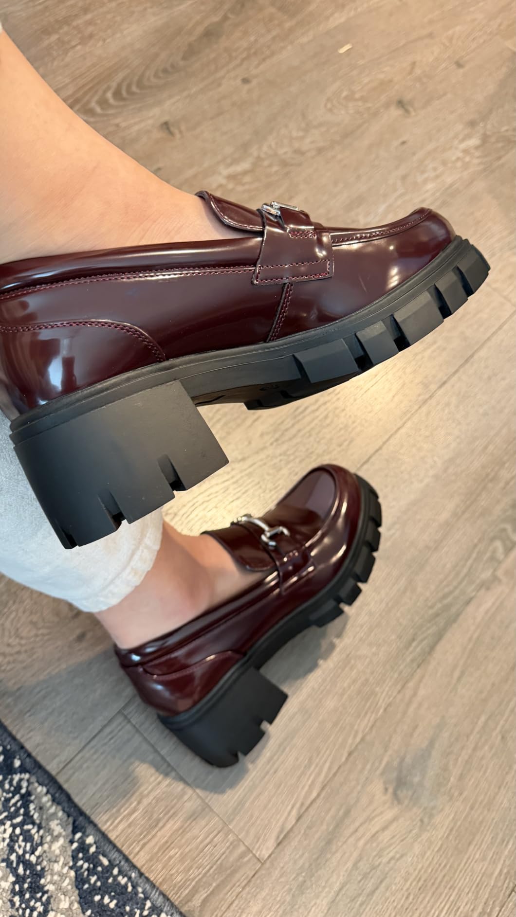 DREAM PAIRS Women's Platform Chunky Loafers customer photo 1