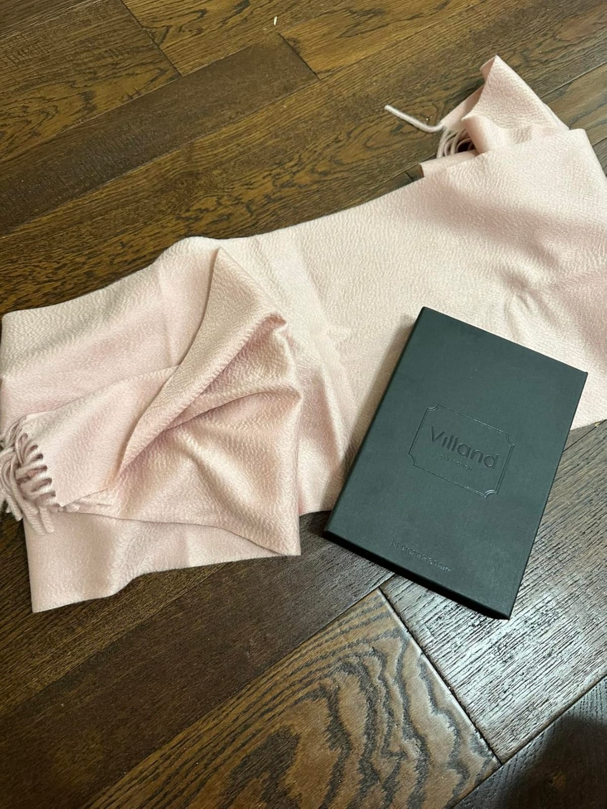 Pure 100% Cashmere Scarf with Fringed Edges, Ultra Soft Large Cashmere Shawl Wrap for Women and Men customer photo 1
