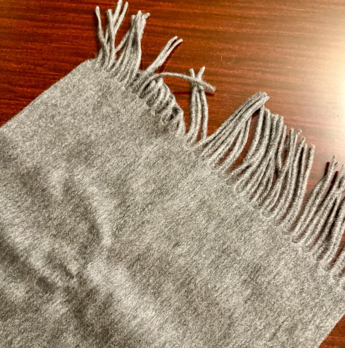 Villand Pure 100% Cashmere Scarf with Fringed Edges, Ultra Soft Large Cashmere Shawl Wrap for Women and Men customer photo 1