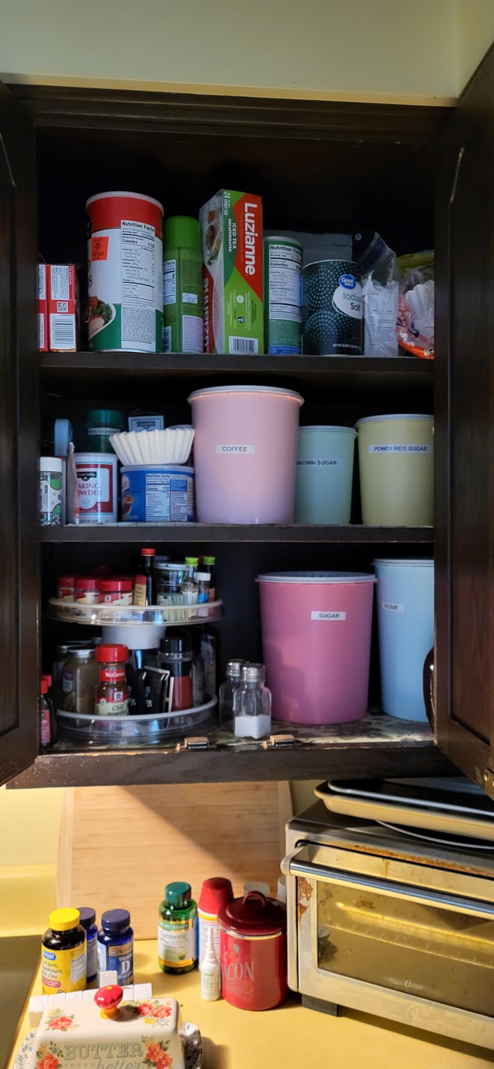 Tupperware Heritage 10-Piece Pastel Tall Canister Set (5 Containers+5 Lids) | Plastic Nested Canisters with Secure Lids, BPA Free Materials, & Dishwasher-Safe for Kitchen or Pantry Storage customer photo 2