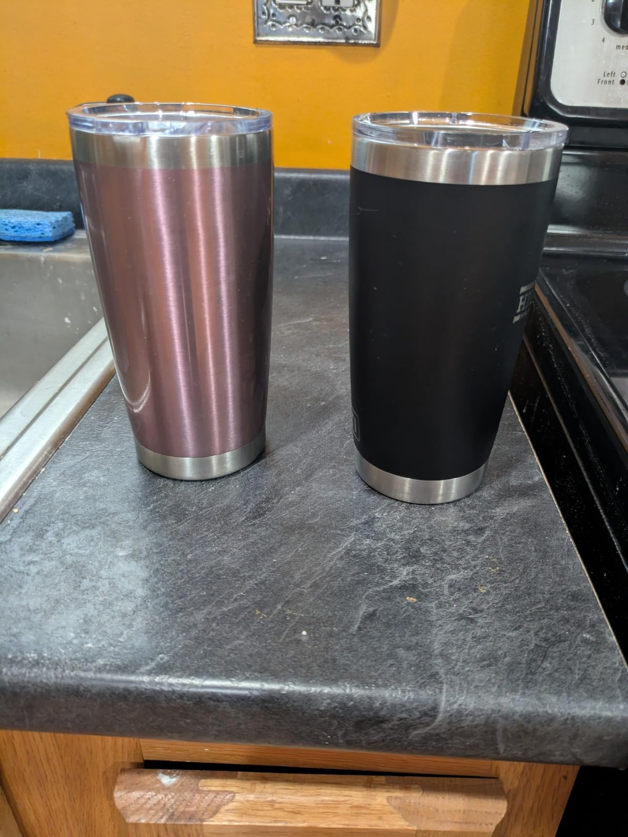 30 oz Tumbler with Lids and Straws Double Wall Insulated Tumbler Cup, Stainless Steel Leak-proof Thermal Coffee Tumbler Powder Coated Travel Mug for Cold and Hot Beverages, Silver customer photo 1