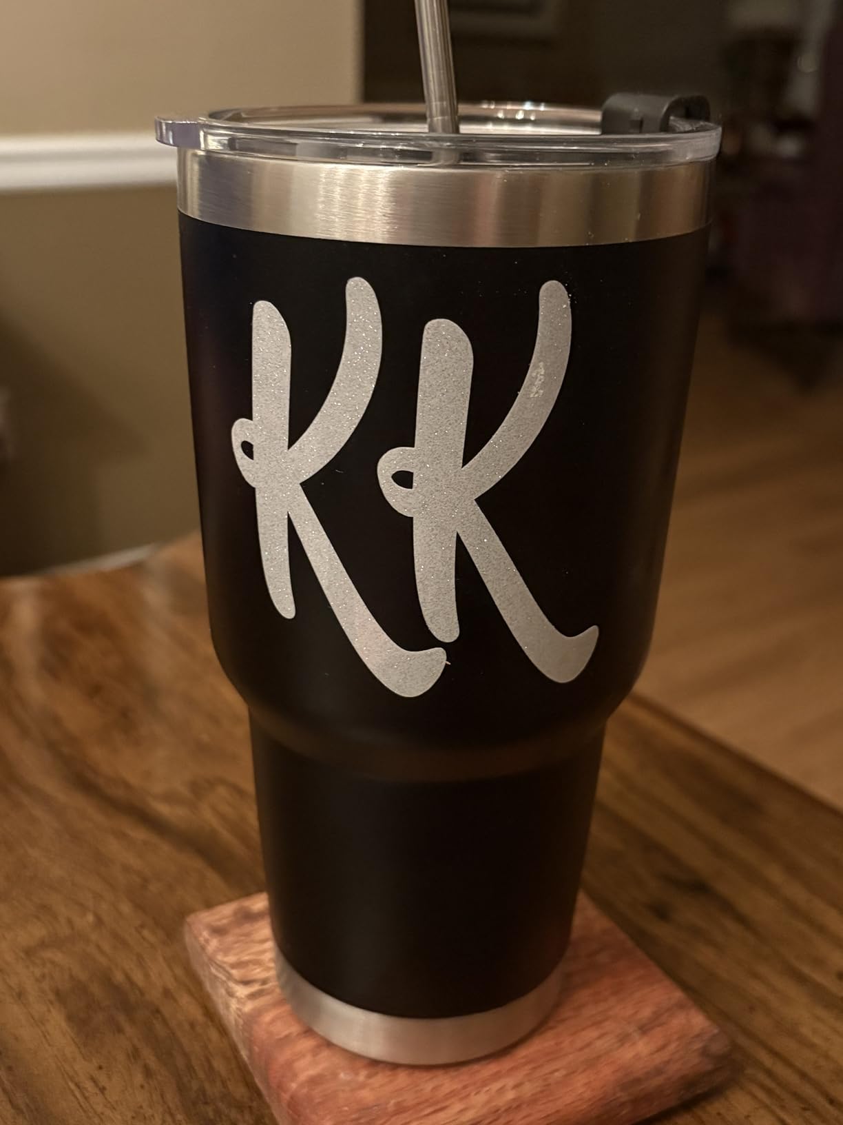 30 oz Tumbler with Lids and Straws Double Wall Insulated Tumbler Cup, Stainless Steel Leak-proof Thermal Coffee Tumbler Powder Coated Travel Mug for Cold and Hot Beverages, Silver customer photo 2