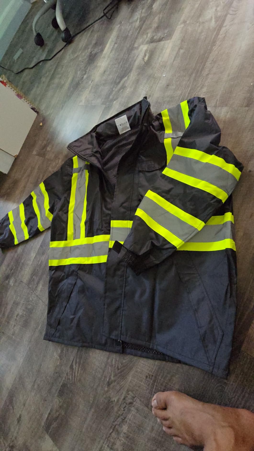 sesafety Hi Vis Rain Jacket, Rain Suits for Men Waterproof with Black Bottom customer photo 2