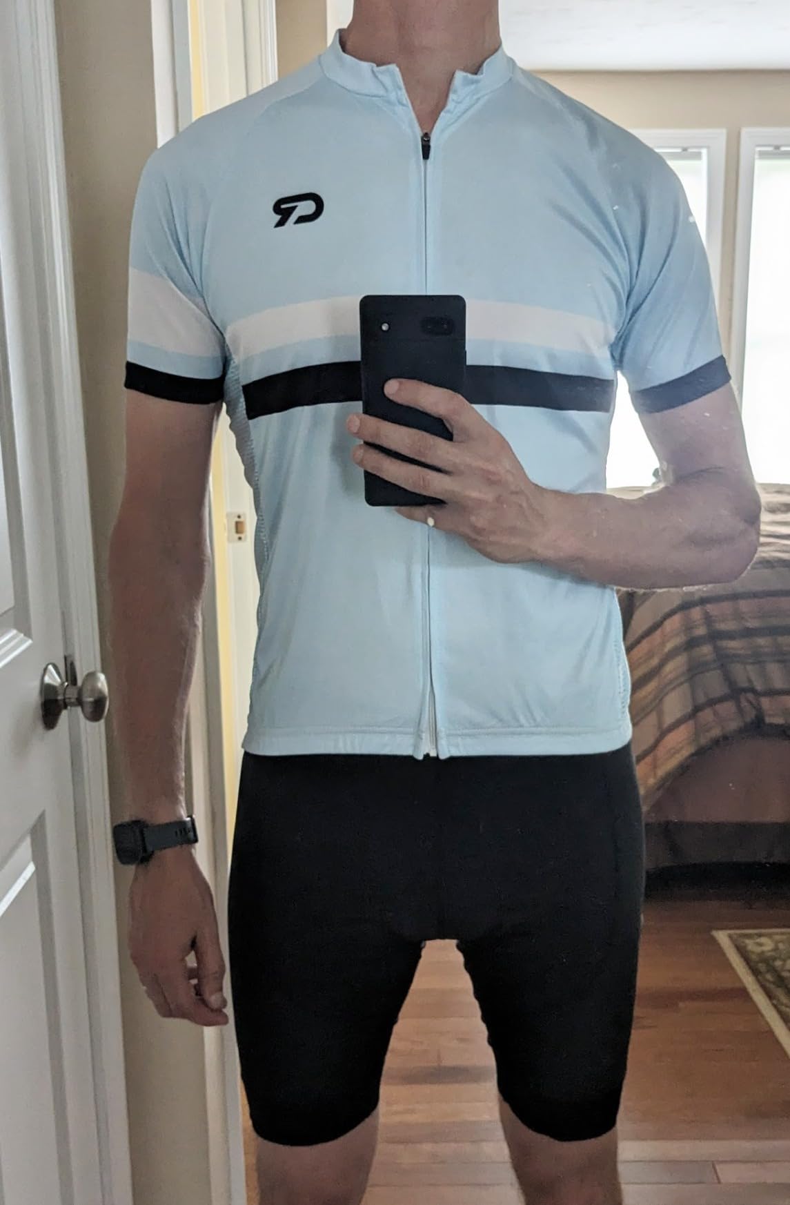Coconut Ropamo CR Mens Cycling Jersey Short Sleeve Road Bike Shirt with 3+1 Zipper Pockets Breathable Quick Dry customer photo 2