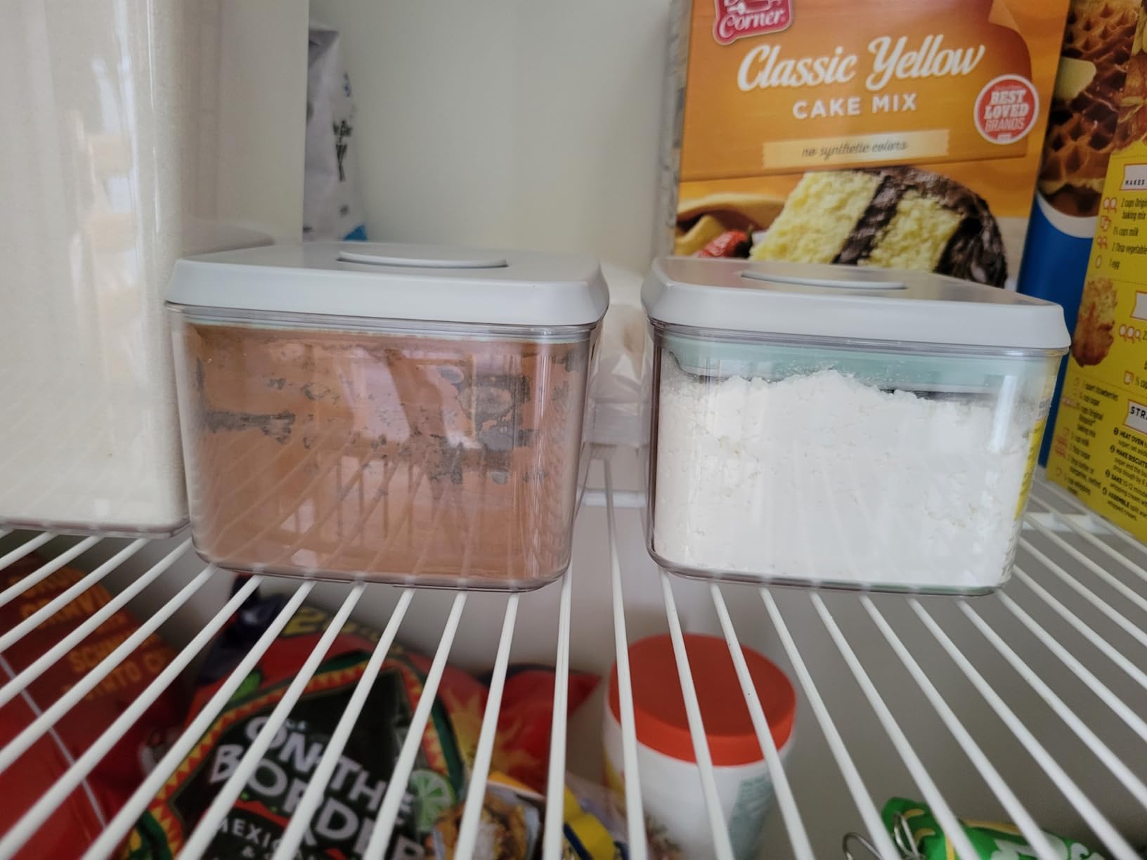 Ankou Airtight Food Storage Container Sets with Lids 6Pcs Pop Containers for Kitchen Pantry Organization BPA-Free Stackable Kitchen Storage Containers for Cereal Flour Sugar (0.5, 1.2, 1.8qt)*2 customer photo 2