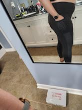 L-5XL Plus Size Mesh Yoga Pants for Women with Pockets Tummy Control customer photo 2