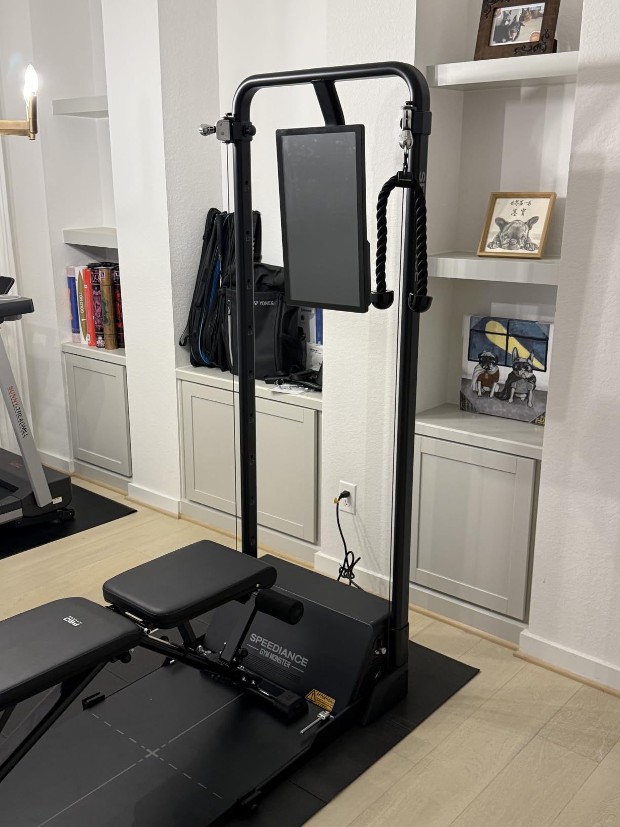 Speediance Gym Monster Smart Home Gym, Multifunctional Strength Training Machine, Smith Machine Power Cage Workout Station, Squat Rack Cable Machine, Full Body Fitness Equipment for Home Workout customer photo 1