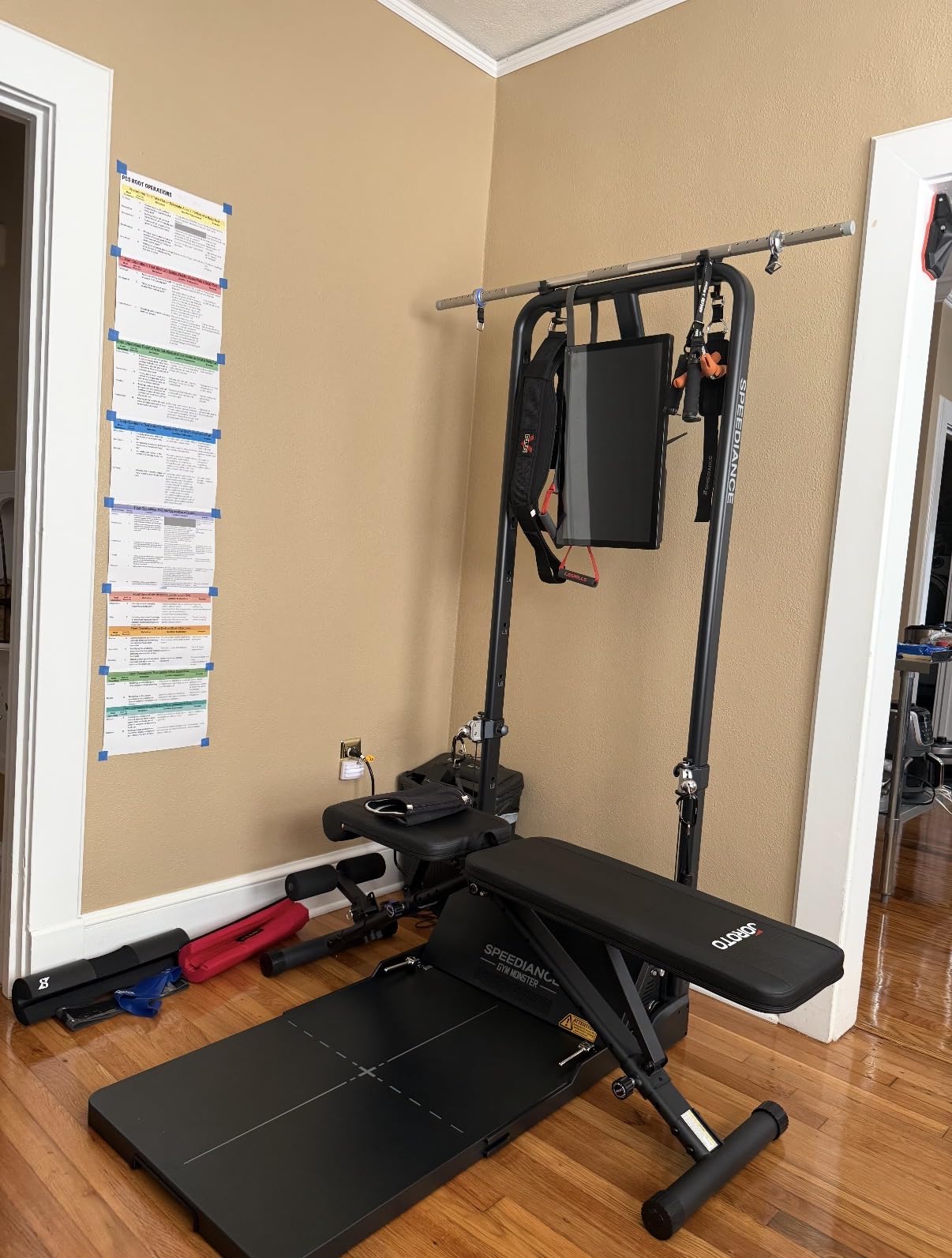 Speediance Gym Monster Smart Home Gym, Multifunctional Strength Training Machine, Smith Machine Power Cage Workout Station, Squat Rack Cable Machine, Full Body Fitness Equipment for Home Workout customer photo 2