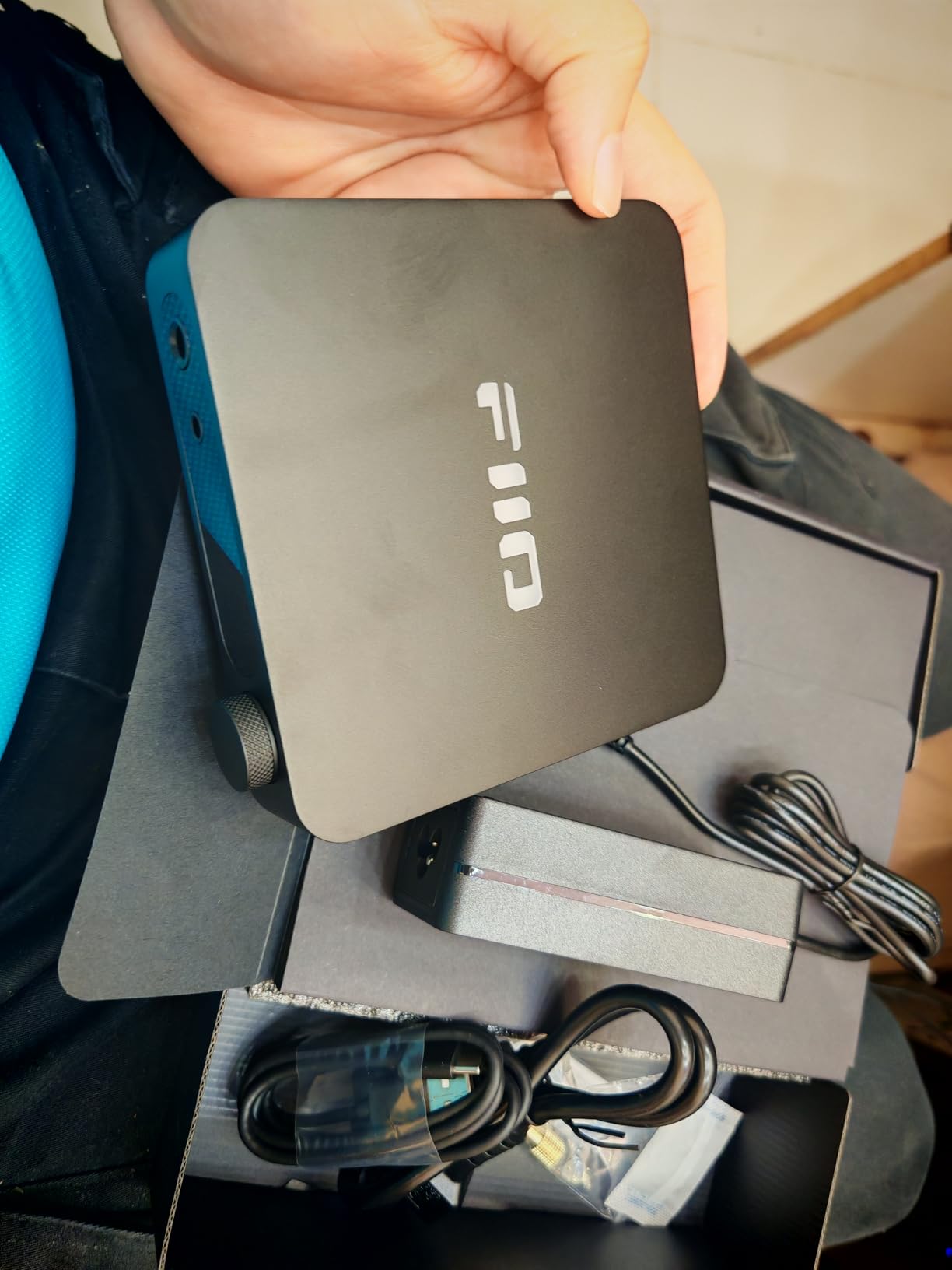 FiiO K11 DAC and Headphone Amplifier for Home Audio or PC, 6.35mm and Balanced 4.4mm, RCA, Coaxial, Optical, 1400mW, 384kHz/24Bit DSD256 (Black) customer photo 2
