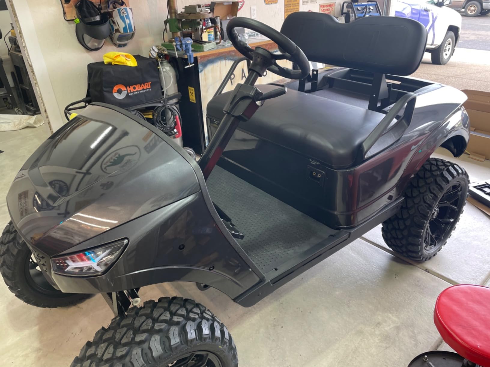 GXYWADY Black Golf Cart Front Seat Cushion Replacement for EZGO Medalist 1993-1999 EZGO TXT 1994.5-2013 customer photo 1