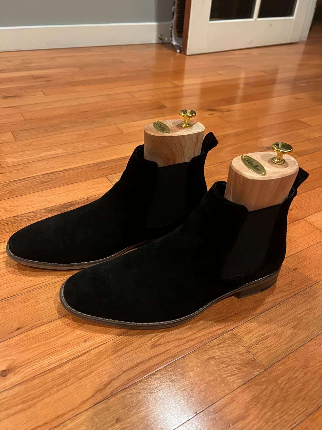 Cestfini Chelsea Boots Men Classic Elastic Dress Boots Casual Men's Chelsea Ankle Boots customer photo 1