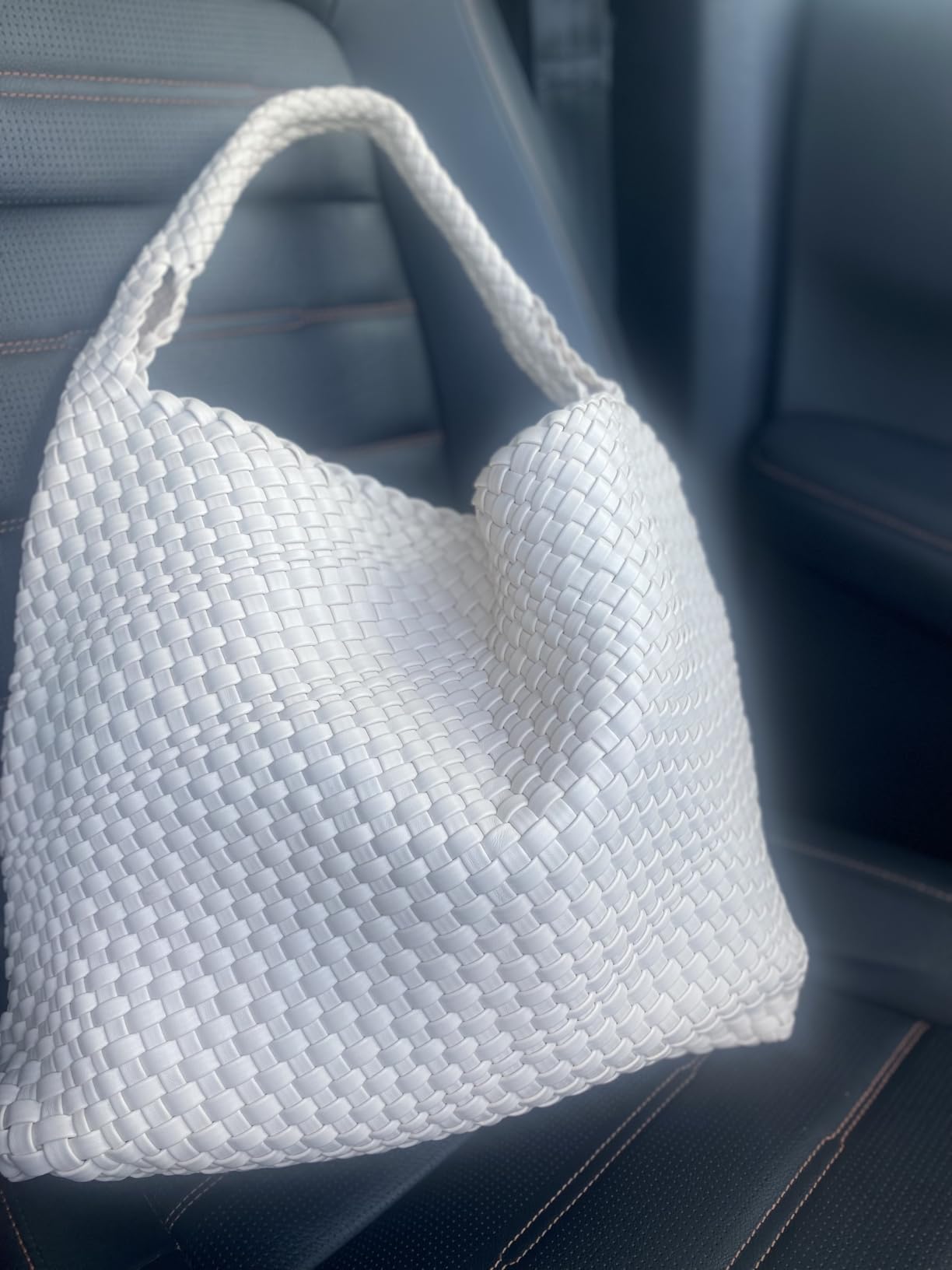 Geelyda Woven Tote Bag for Women with Purse, Fashion Shoulder Hobo Underarm Bags, Large Woven Handmade Work Commuter Day Bags customer photo 2