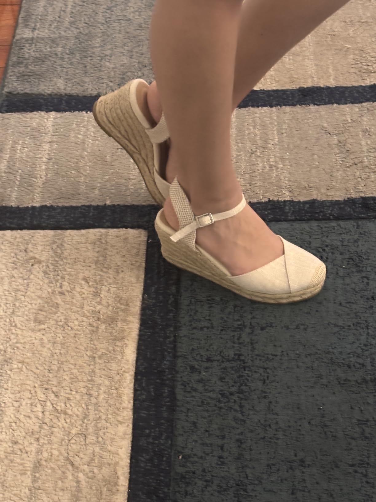 Women's Espadrille Wedge Sandals Closed Toe Platform Summer Shoes customer photo 1