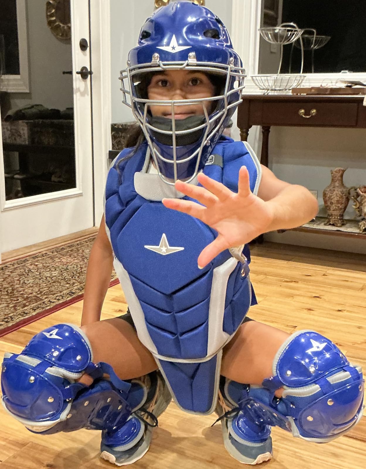 All-Star Top Star Series Baseball Catching Equipment Kit, Meets NOCSAE Standard customer photo 2
