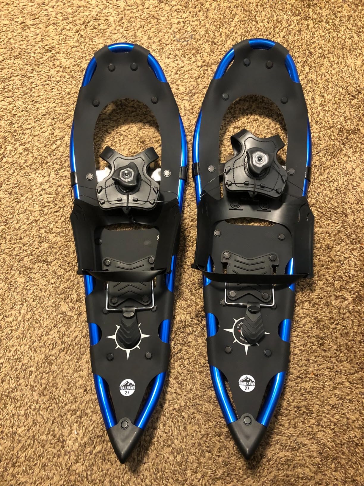 Trailhawk 27 Ultralight Snowshoes for Men and Women with Advanced Spin Binding, Heel-Lift & Steel Crampons - Ideal Mens & Womens Snow Shoes for Snowshoeing customer photo 1