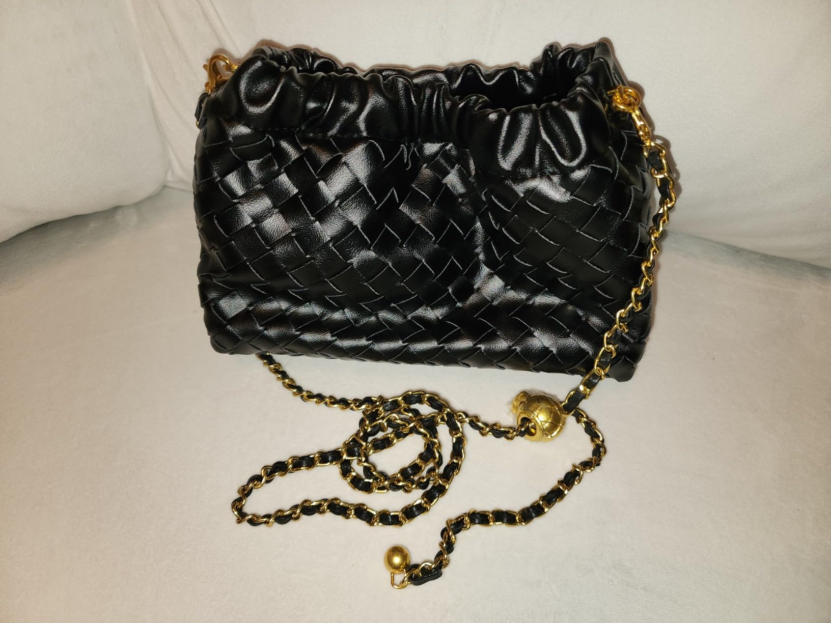 Joryin Woven Women's Crossbody Bag & Evening Purse, Trendy Dumpling Clutch & Hobo Cloud Shoulder Bag customer photo 2
