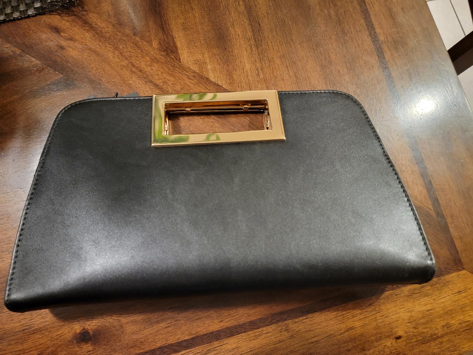 VASCHY Clutch Purse for Women,Fashion Vegan Leather Cut-Out Handle Evening Handbag Crossbody Shoulder Bag for Wedding,Party customer photo 2