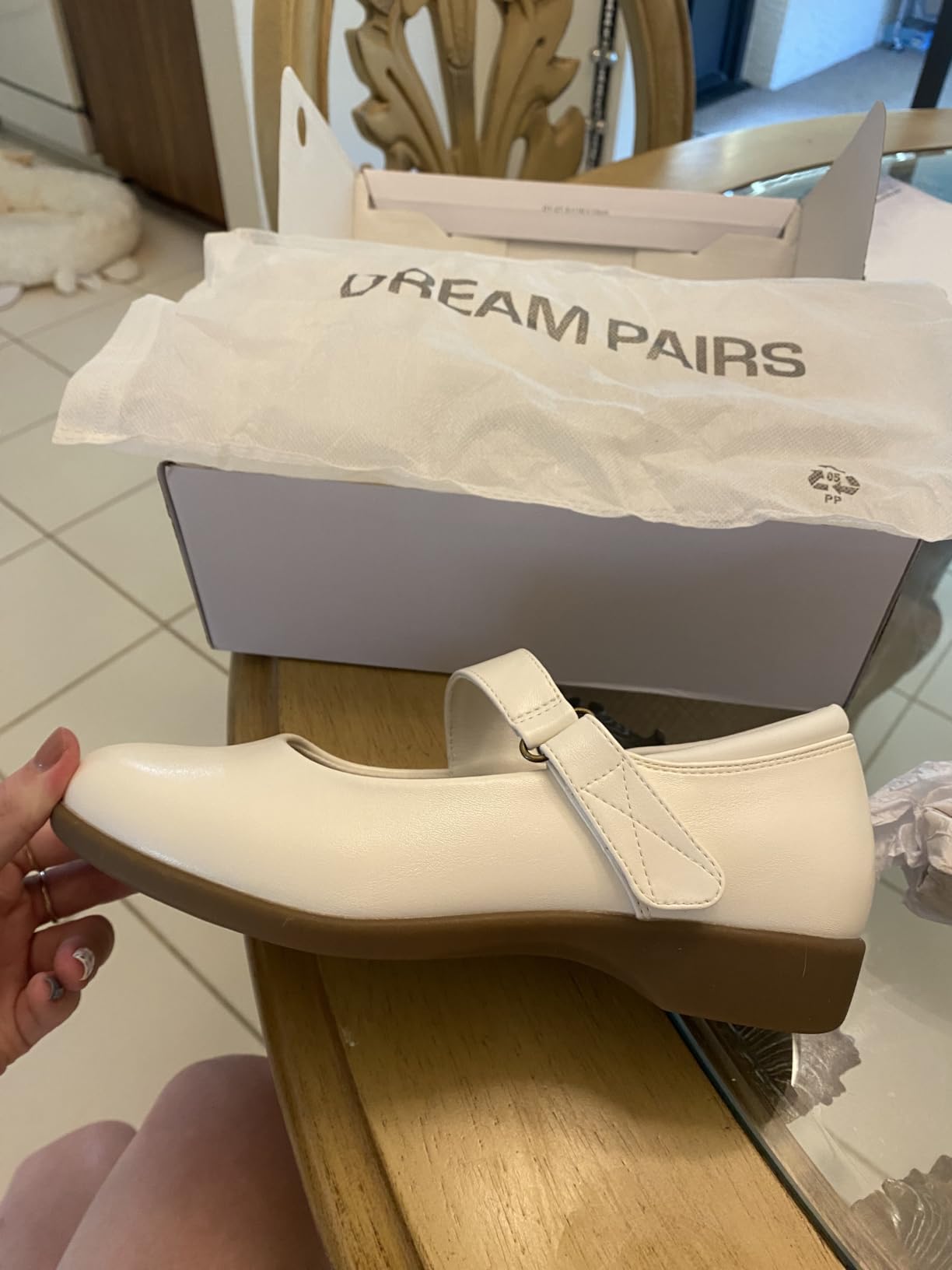 DREAM PAIRS Women's Mary Jane Flats Ankle Strap Shoes customer photo 1